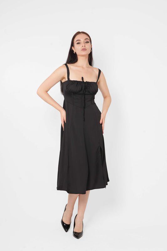 Thick Strap midi dress