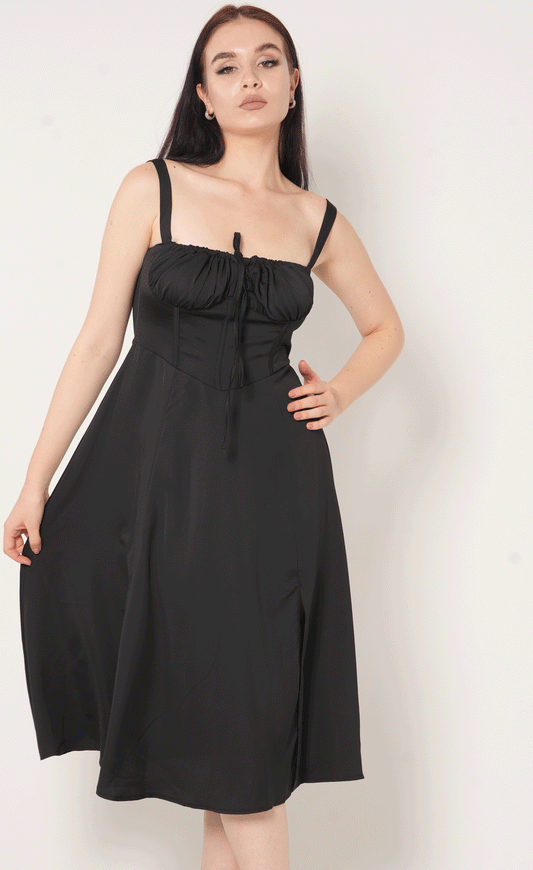 Thick Strap midi dress