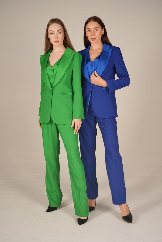 Bright Colored Women's Suit 3-Pieces set