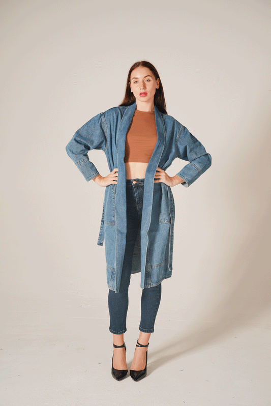 Woman Jeans Coat