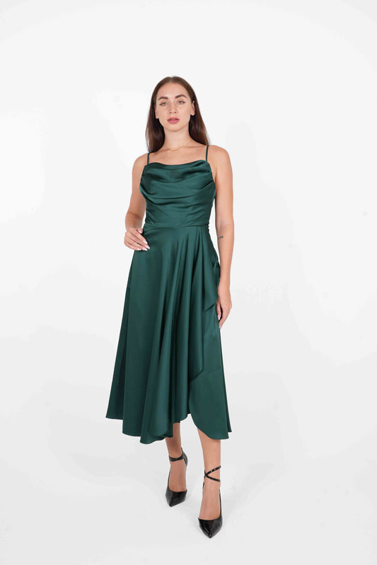 Satin Long Dress