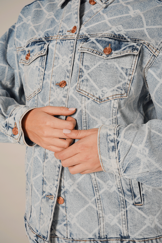 Logo Detailed Denim Jacket