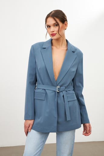 Blue Jacket with Belt