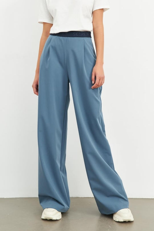 Trousers Blue- Garterized Waist