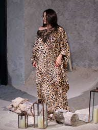 Leopard Kaftan Dress 