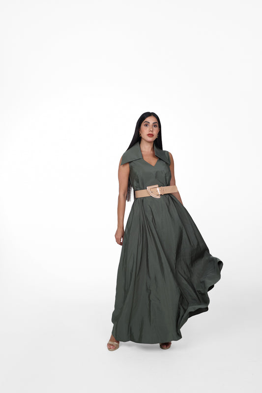 Long Dress with Belt