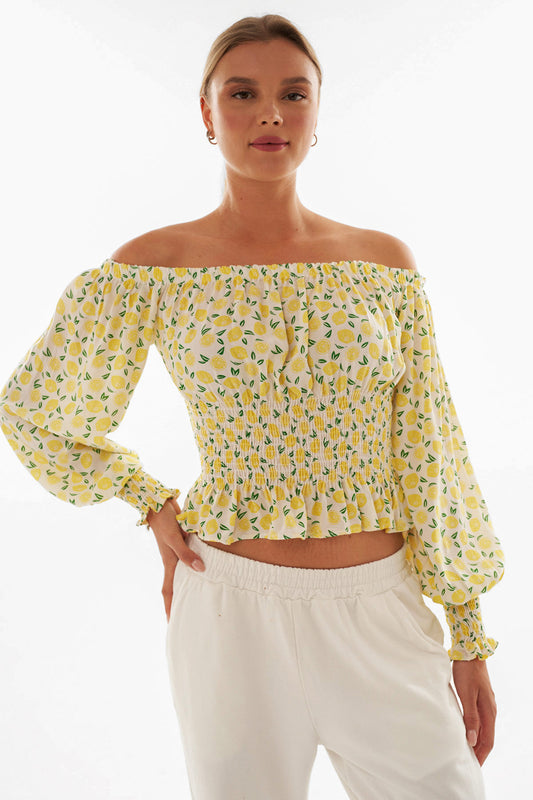 Floral Offshoulder Top