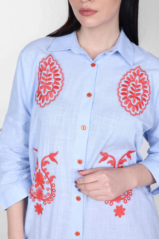 Full Sleeve Shirt with Embroidery